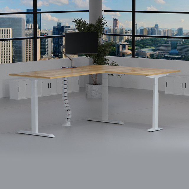 Electric Adjustable Height Workstation Computer Height Adjustable Table Office Furniture Professional Home up and Down Desk