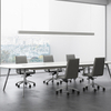 Premium Custom Color Options Solid Wood Painted Tabletop Electroplated Legs Meeting Table