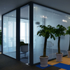 Manufactory Material Soundproof Floor to Ceiling Louvered Transparent Glass Office Partition