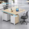 Design Corporate Use Particle Board Workstation Desk Efficient Office Worktable