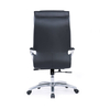 Leather Backrest and Adjustable Height Mechanism Space-Saving Ergonomic Chair for Compact Workstations