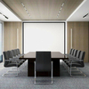 Integrated Lumbar System and Premium Leather Upholstery Smart Leather Chair in the Office for Long-Hour Comfort