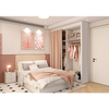 Modern Apartment Furniture Set with 2 Wardrobes 2 Beds Bedside Table 2 Desks Shoe Cabinet Shower Cabinet Kitchen Cabinet