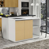 Custom Size Modern Apartment Storage Solution Minimalist Wood Kitchen Cabinet