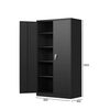 Heavy Duty Fireproof File 2 Door Filing Cabinet Set Safety Document Storage for School Office Building