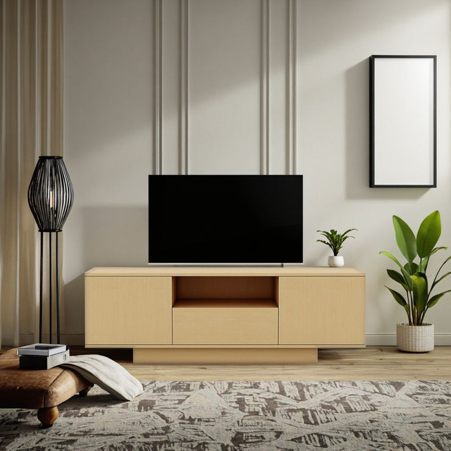 Minimalist TV Stand for Small Apartments Sleek Modern Design with Storage