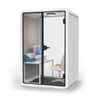 Instant Privacy Pod for Open Space Office Features Ventilation Power and LED Light for Seamless Work Sessions