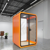Acoustic Isolation Booth for Music Instrument Practice and Vocal Training with Glass Window Sound Proof Phone Booth