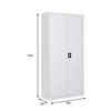 Premium 2 Door Metal Filing Cabinet Steel Storage Cupboard Adjustable Shelves for Library Workplace Home