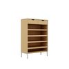 Multi Tier Wooden Shoe Shelf for Neat Entryway Organization Shoe Cabinet Storage