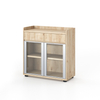 Multi Purpose Adjustable Shelves Wood System Records Documents Cabinet for Hotel Reception Corporate Archives