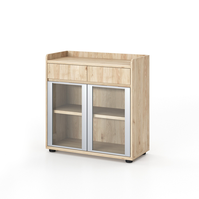 Multi Purpose Adjustable Shelves Wood System Records Documents Cabinet for Hotel Reception Corporate Archives