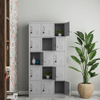 Supermarket Home Office School Organization Use Strong Steel Multi Door Steel Locker Cabinet