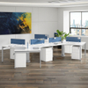 Modular Wooden Office Workstation Modern Executive Desk for 3 to 9 Person Team