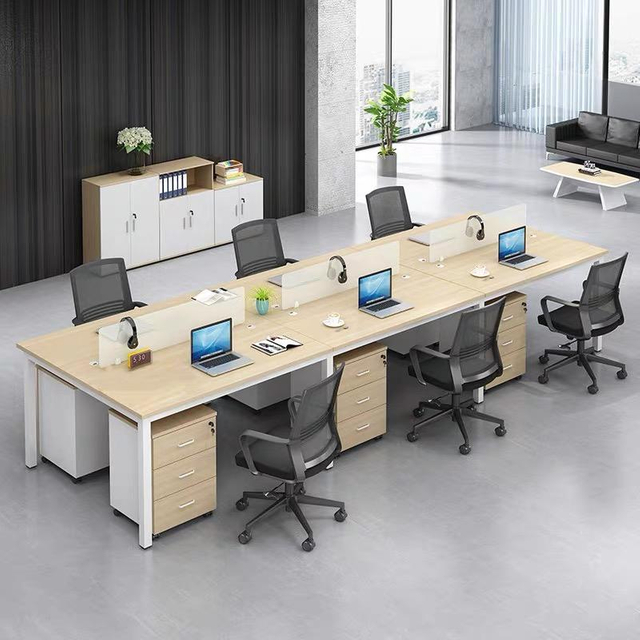 Design Corporate Use Particle Board Workstation Desk Efficient Office Worktable