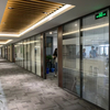 Contemporary Modular Office Glass Partition Soundproof Tempered Glass Wall Panel for Commercial Interiors