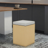 Compact & Stylish Seating Small Wooden Stool for Apartment Dining,Multi-Functional Wood Stool - Dining Side Table or Step Stool