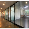 Commercial Grade Modular Office Glass Partition Fire Rated Tempered Glass Wall with Steel Frame