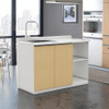 Custom Size Modern Apartment Storage Solution Minimalist Wood Kitchen Cabinet