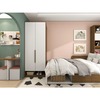 Modern Apartment Furniture Set 2 Desk 2 Bed 2 Closet Tea Table 2 Square Stool Bath Cabinet Shoe Cabinet Wall Storage Rack