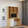 Custom Color Home Office Furniture Modern Writing Wood Study Desk with Built-in Bookshelves