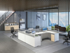 Eco Friendly Minimalist Design Ergonomic Office Workstations and Desks for Professional Staff