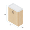 Locking File Storage Cabinet for Confidential Documents Office Home Use