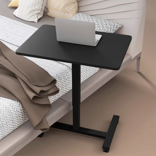 Lifting Laptop Overbed Standing Bed Pneumatic Small Side Table Table for Small Space up and Down Desk