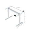 Professional up and Down Desk Electric Standing Desk for Home and Office Use with Quiet Motor and Programmable Height Settings
