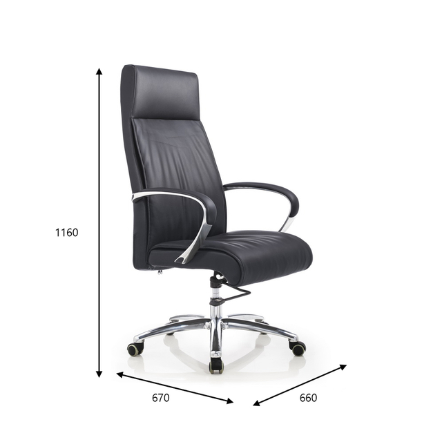 Luxury Thick Cushion High Density Foam Leather Arm Chairs for School Library Waiting Area