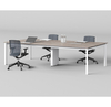 Factory-Standard Materials Wooden with Steel Frame Table Legs Conference Table Meeting Desk