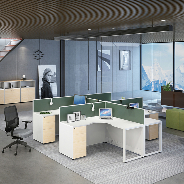 Ergonomic Design Eco Friendly Materials Professional Use Minimalist Office Staff Workstations and Desks