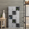 Supermarket Home Office School Organization Use Strong Steel Multi Door Steel Locker Cabinet