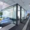 Custom Size Modern Privacy Screen OEM 90A Frosted Glass Partition for Office Spaces