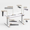 Up and Down Desk Electric Height Adjustable Standing Desk Sit Stand up Home Office Manager Computer Tables