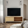 Minimalist TV Wall Unit for Modern Bedrooms Custom Wood Finish Living Room Storage Solution