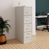 Custom Color 4 Drawer White Filing Cabinet Secure Office Storage for School Library Business