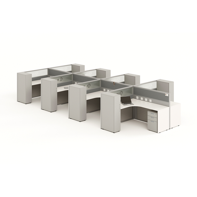 Professional Minimalist Work Station Desk Office Furniture for Employees Durable Workstation