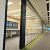 OEM ODM Sound Absorbing Heat Insulating Flame Retardant Dust Proof Double Layer Glass Office Partition