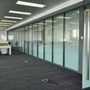 Modular Glass Partition Panel for Office Spaces High Transparency Sound Insulated Wall Solution