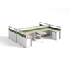 Professional Manufacturer Combination Single Staff Computer Desk With Cabinet Office Furniture Table