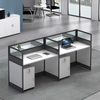Customized Colors Employees Workstation Desk Options for a Clutter-Free Workspace