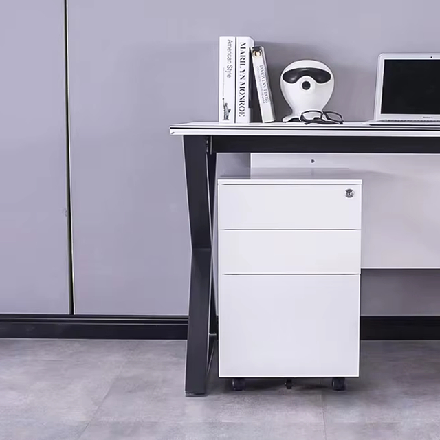 Heavy Duty Fireproof Pulley Wheel 2 Drawer Filing Cabinet Safety Document Storage for Hospital Office School