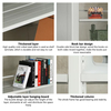 Space Saving Steel Cabinet Bookshelf Storage Rack for Office Organization Home Office