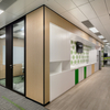 Single Layer Minimalist Design Workspace Divider Soundproof Transparent Wall Office Workstation Half Glass Partitions