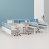 Professional Office Desk with Hutch Classy Worktable for Staff Simple and Functional Design Durable Work Surface