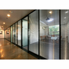 Demountable Modular Glass Partition System Flexible Office Space Divider with Aluminum Frame Structure