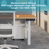 Up and Down Desk Smart Desk 3-Section Electric Adjustable Dual-Seat Workspace Ergonomic Workstation Dual-Seat Adjustable Desk