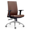 Modern Office Employees Executive Leather Chair with Adjustable Height and Lumbar Support