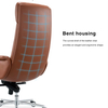Premium Custom Adjustable Lumbar Support and Leather Upholstery CEO Soft Leather Aluminum Office Chair for Executive Workspaces